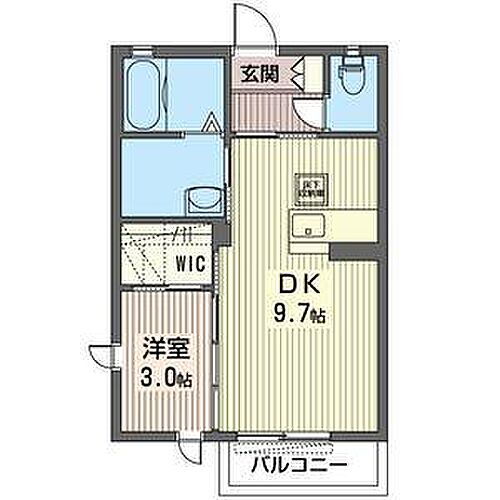 エコルドソレイユＤ 2階 1LDK 賃貸物件詳細