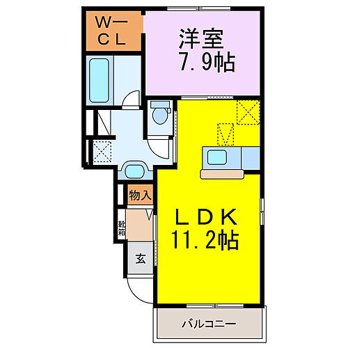 埼玉県久喜市鷲宮6丁目 鷲宮駅 1LDK アパート 賃貸物件詳細
