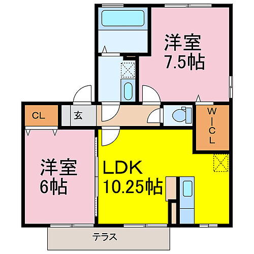 ウィルモア桜町 1階 2LDK 賃貸物件詳細