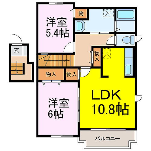 栃木県下都賀郡野木町大字丸林 野木駅 2LDK アパート 賃貸物件詳細