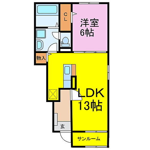 埼玉県加須市南小浜 花崎駅 1LDK アパート 賃貸物件詳細