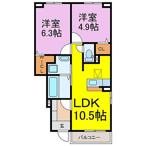 埼玉県羽生市北3丁目 羽生駅 2LDK アパート 賃貸物件詳細