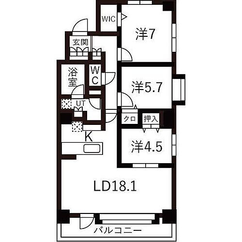 ラ・クラッセ札幌ステーションスクエア 4階 3LDK 賃貸物件詳細