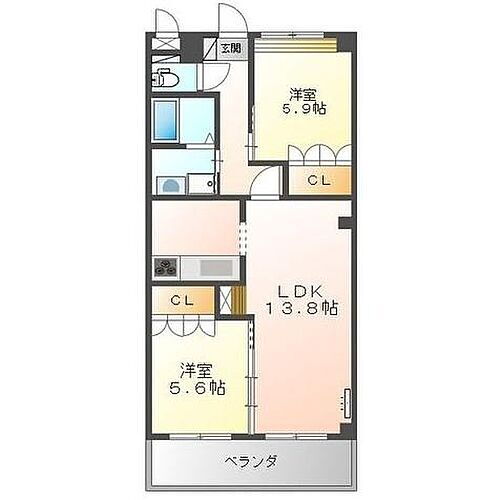 鹿児島県霧島市国分新町1丁目2-11 国分駅 2LDK アパート 賃貸物件詳細