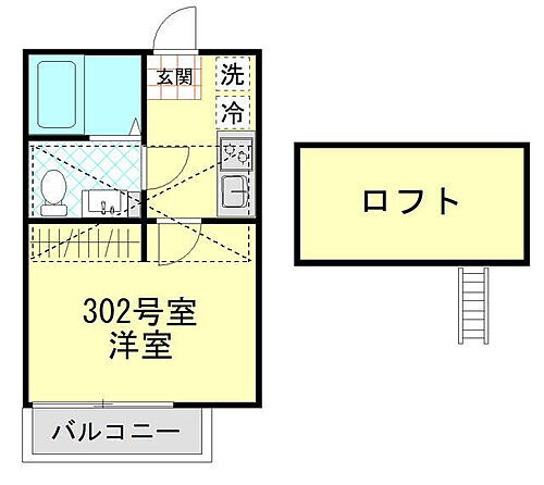 カーサ蒔田 3階 1K 賃貸物件詳細