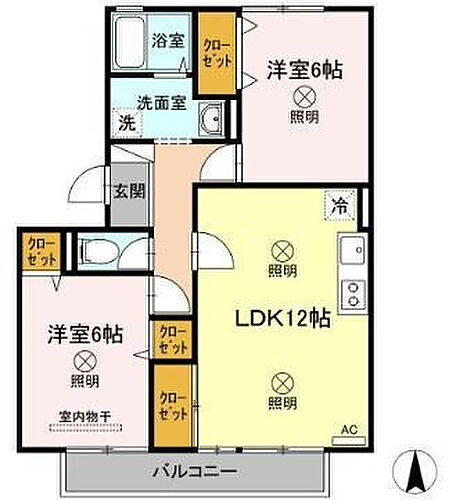 岡山県岡山市中区湊 岡山駅 2LDK アパート 賃貸物件詳細