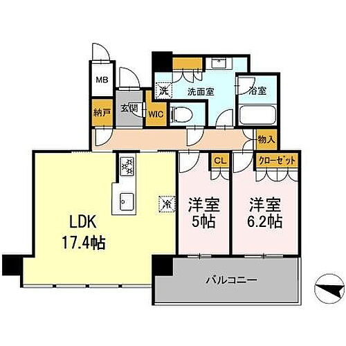 福岡県福岡市中央区大名２丁目 赤坂駅 2LDK マンション 賃貸物件詳細