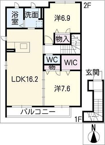 岐阜県瑞穂市別府 穂積駅 2LDK アパート 賃貸物件詳細