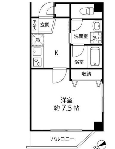 アーデンコート南砂 6階 1K 賃貸物件詳細