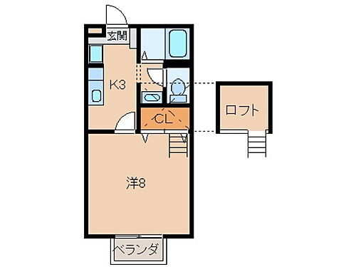 グリーンヒル打越 2階 1K 賃貸物件詳細