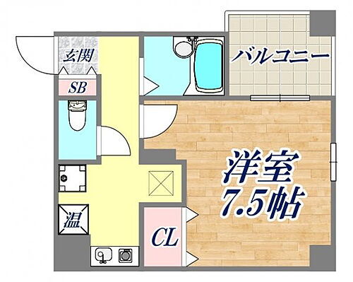 ヴィラ神戸２ 2階 1K 賃貸物件詳細