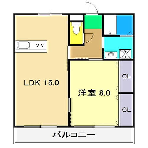 コーポ中ノ丸Ｉ 2階 1LDK 賃貸物件詳細