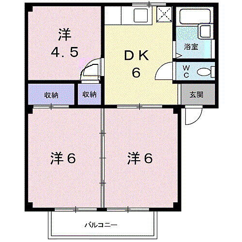 シティハイツみのかみＡ 2階 3DK 賃貸物件詳細