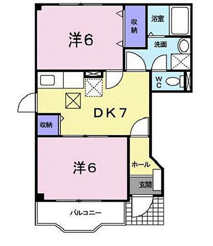 サンロード福山Ｂ 1階 2DK 賃貸物件詳細