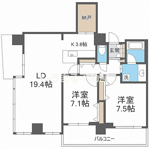 大阪府大阪市西区新町1丁目34-2 本町駅 2SLDK マンション 賃貸物件詳細
