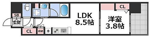 アーバネックス心斎橋ＥＡＳＴ 9階 1LDK 賃貸物件詳細