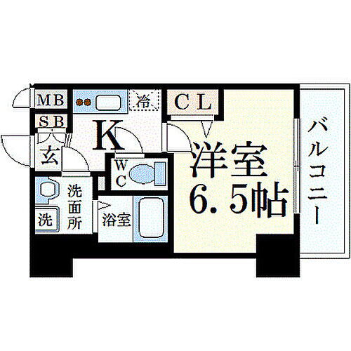 ララプレイス　ザ・京橋ステラ 5階 1K 賃貸物件詳細