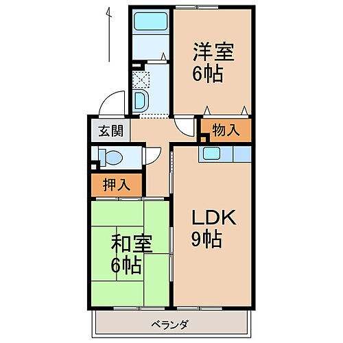 和歌山県和歌山市市小路 紀ノ川駅 2LDK アパート 賃貸物件詳細