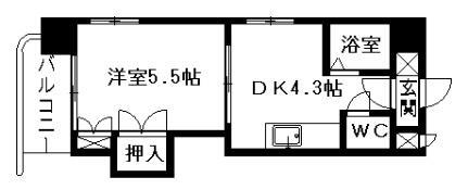 フォーライフ大通南 4階 1K 賃貸物件詳細