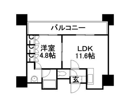 ラフィネタワー札幌南３条 23階 1LDK 賃貸物件詳細