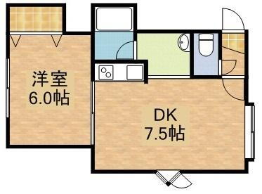 北海道札幌市清田区里塚二条4丁目 福住駅 1DK アパート 賃貸物件詳細