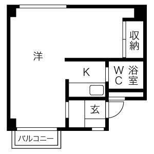 北海道札幌市豊平区旭町3丁目 学園前駅 1K マンション 賃貸物件詳細