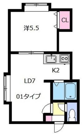 北海道札幌市豊平区月寒東一条16丁目 福住駅 1LDK アパート 賃貸物件詳細