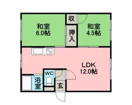 北海道札幌市豊平区美園二条2丁目 豊平公園駅 2LDK アパート 賃貸物件詳細