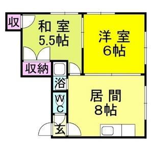北海道札幌市豊平区美園八条2丁目 豊平公園駅 2DK アパート 賃貸物件詳細