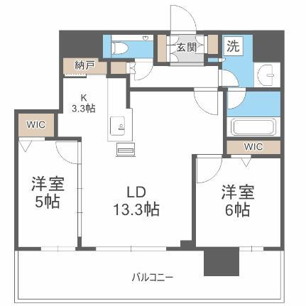 ＯＮＥ札幌ステーションタワー 31階 2LDK 賃貸物件詳細