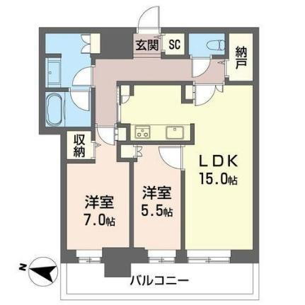 北海道札幌市北区北八条西1丁目 さっぽろ駅 2LDK マンション 賃貸物件詳細