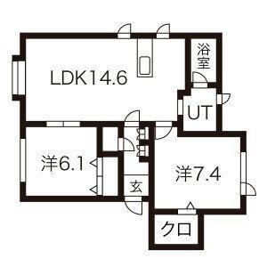 北海道札幌市白石区菊水元町八条2丁目 菊水駅 2LDK アパート 賃貸物件詳細