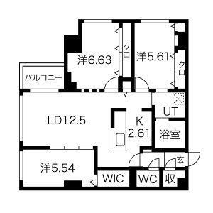 北海道札幌市中央区南六条西12丁目 西１１丁目駅 3LDK マンション 賃貸物件詳細
