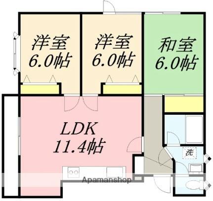 ハイツＫ＆Ｋ 2階 3LDK 賃貸物件詳細