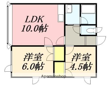 ハイツＰＡＯ２ 2階 2LDK 賃貸物件詳細