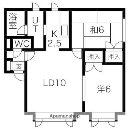 北海道札幌市西区発寒十条5丁目 発寒中央駅 2LDK アパート 賃貸物件詳細