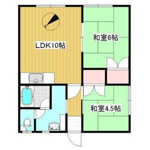 北海道札幌市西区八軒十条東2丁目 八軒駅 2LDK アパート 賃貸物件詳細