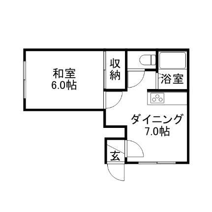 北海道札幌市北区新川二条6丁目 新川駅 1DK アパート 賃貸物件詳細