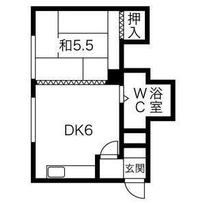 北海道札幌市中央区南六条西16丁目 西線６条駅 1DK アパート 賃貸物件詳細