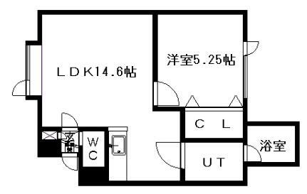 北海道札幌市中央区北十三条西15丁目 桑園駅 1LDK アパート 賃貸物件詳細