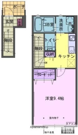 岩手県北上市里分12地割 北上駅 1K アパート 賃貸物件詳細