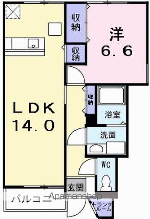 岩手県胆沢郡金ケ崎町西根大谷 金ケ崎駅 1LDK アパート 賃貸物件詳細