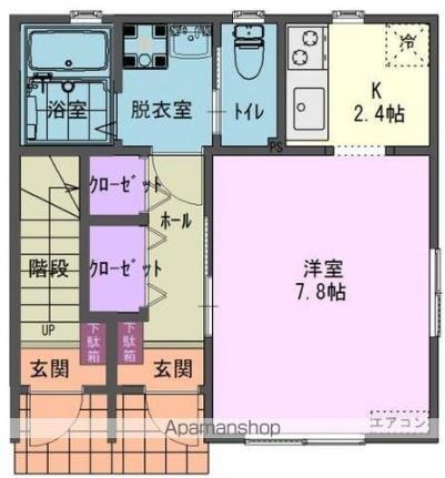 岩手県北上市上野町3丁目 村崎野駅 1K アパート 賃貸物件詳細