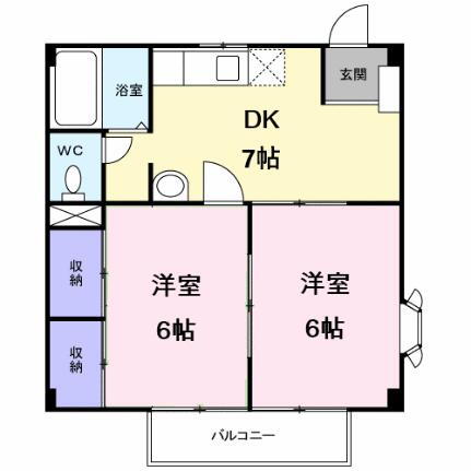 宮城県多賀城市八幡字庚田 多賀城駅 2DK アパート 賃貸物件詳細