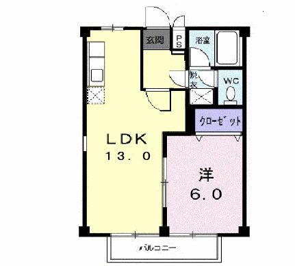 ニューシティシバタ 2階 1LDK 賃貸物件詳細