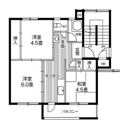 ビレッジハウス仙台鶴ケ谷二丁目４号棟 5階 3K 賃貸物件詳細