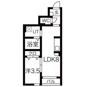 ｖｏｇｕｅ　ｈｏｕｓｅ　Ｆ（ヴォーグハウスＦ） 1階 1LDK 賃貸物件詳細