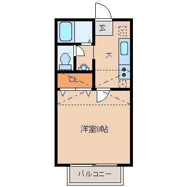 宮城県仙台市若林区沖野1丁目 1K アパート 賃貸物件詳細