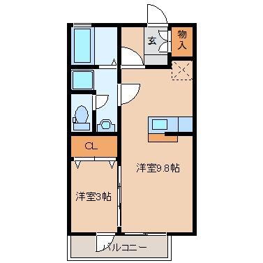 カサヴェルデ壱番館 2階 1LDK 賃貸物件詳細