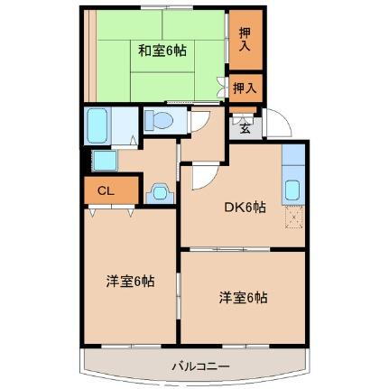 宮城県仙台市若林区沖野7丁目 仙台駅 3DK アパート 賃貸物件詳細